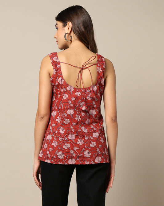 Hand Block Printed Cotton Short Kurti