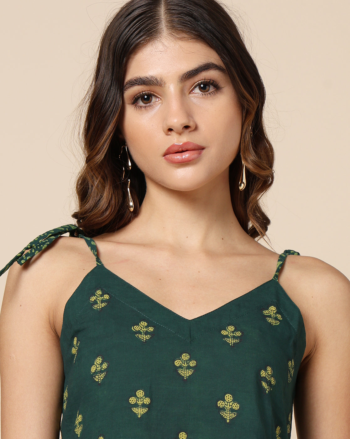 Indigo Nashpal Dyed Dabu Hand Block Printed Top