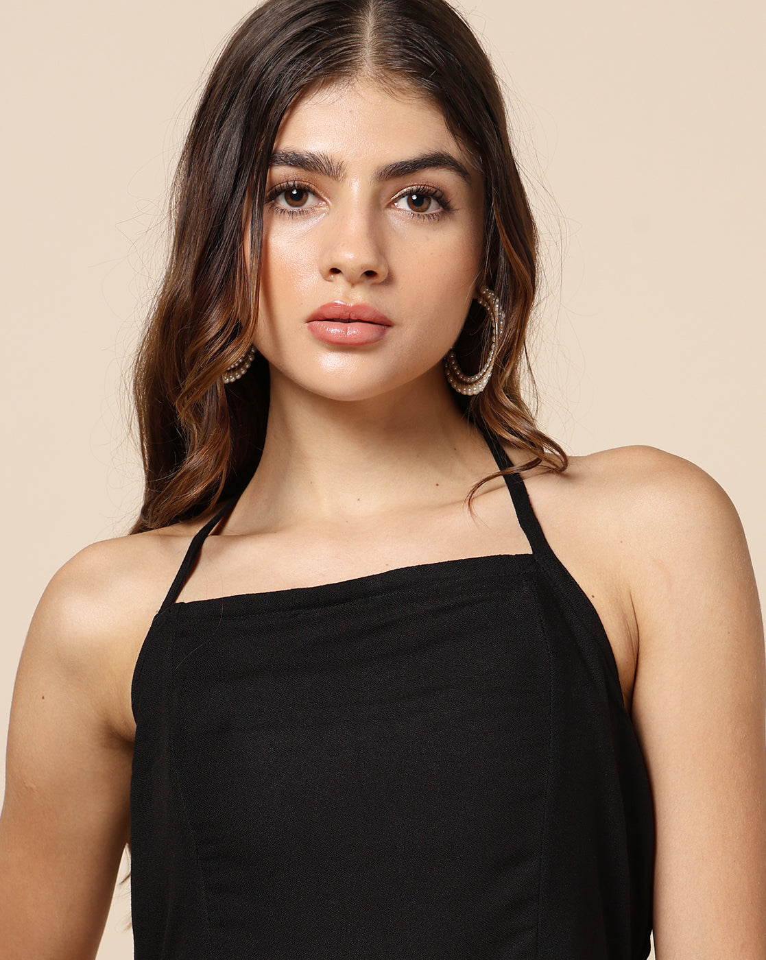 Black Dyed Skater Dress Black