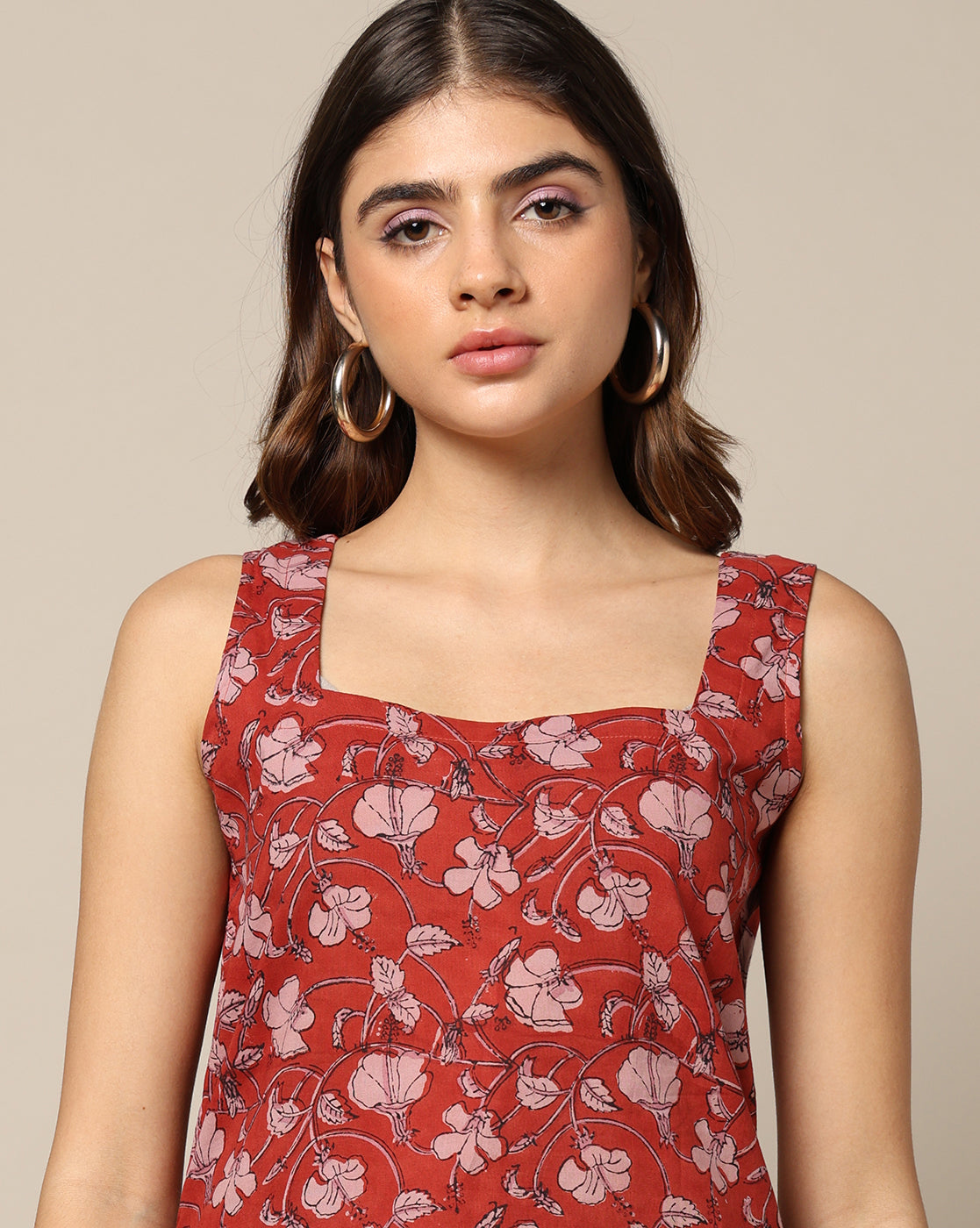 Hand Block Printed Cotton Short Kurti