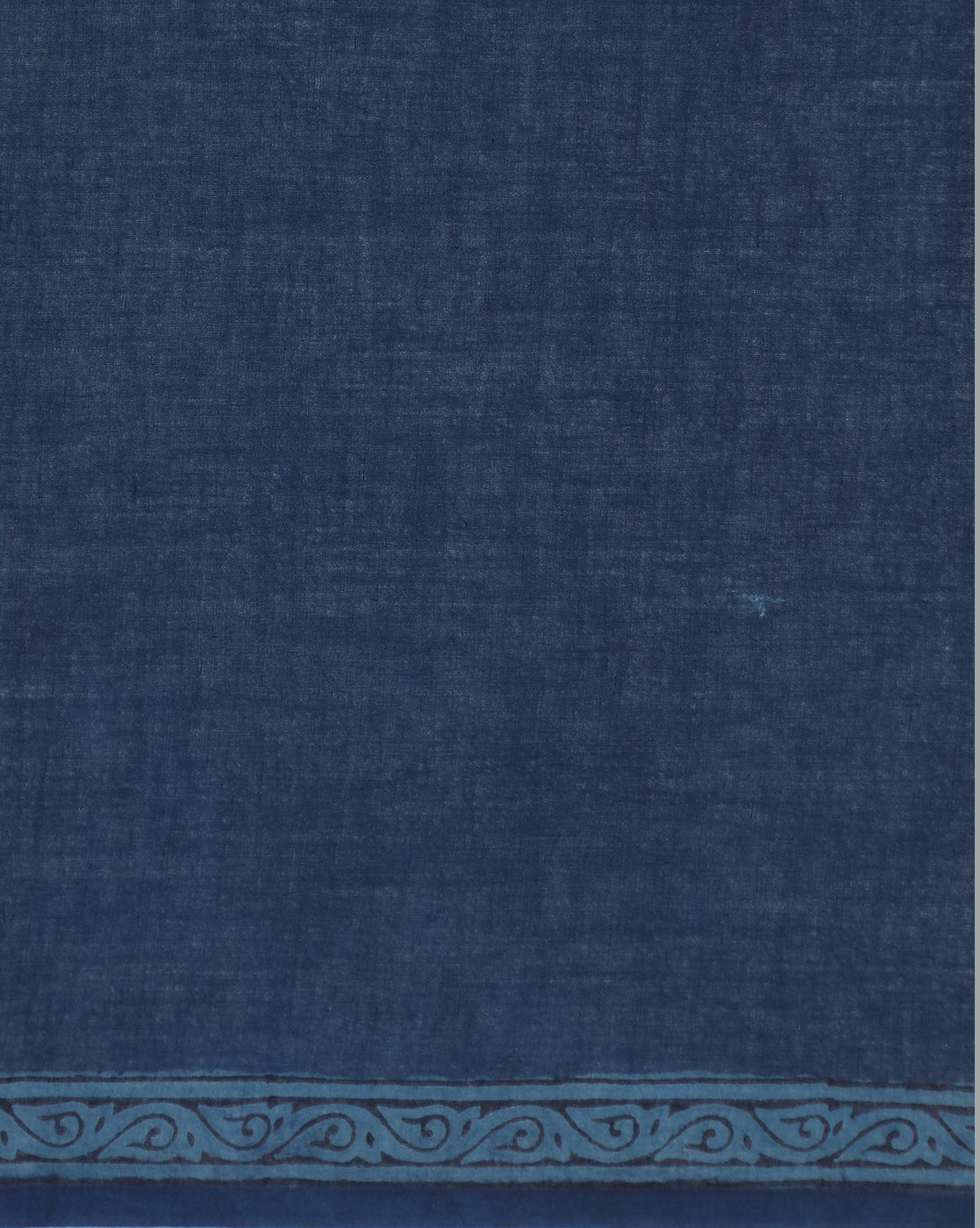 Natural Indigo Dyed Dabu Hand Block Printed Cotton Saree