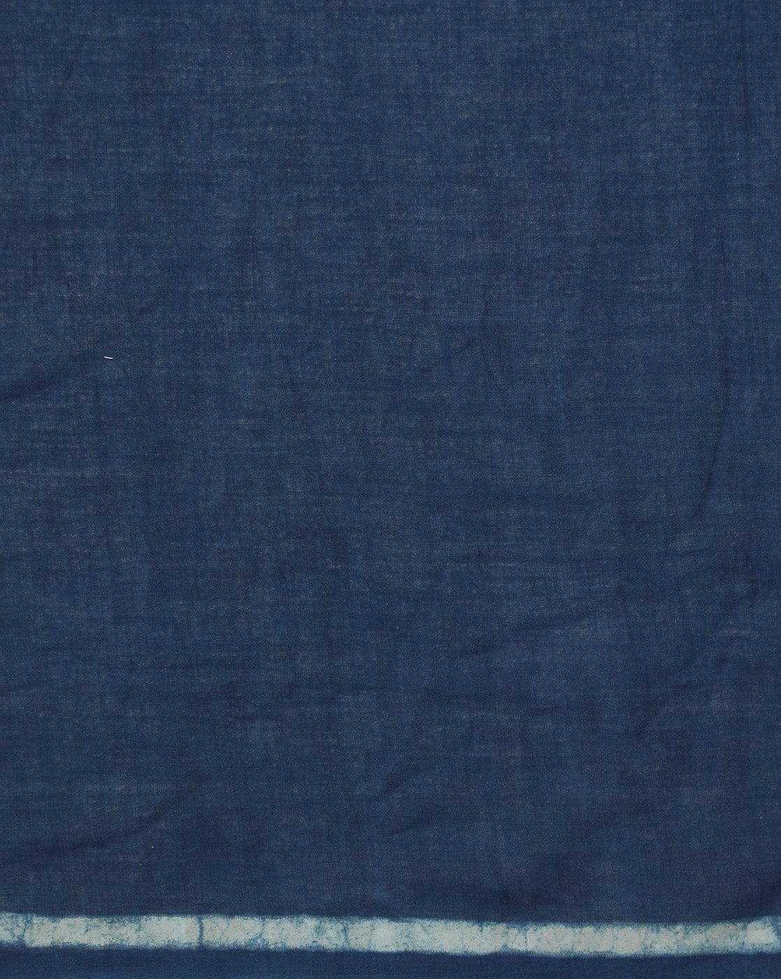 Natural Indigo Dyed Dabu Hand Block Printed Cotton Saree