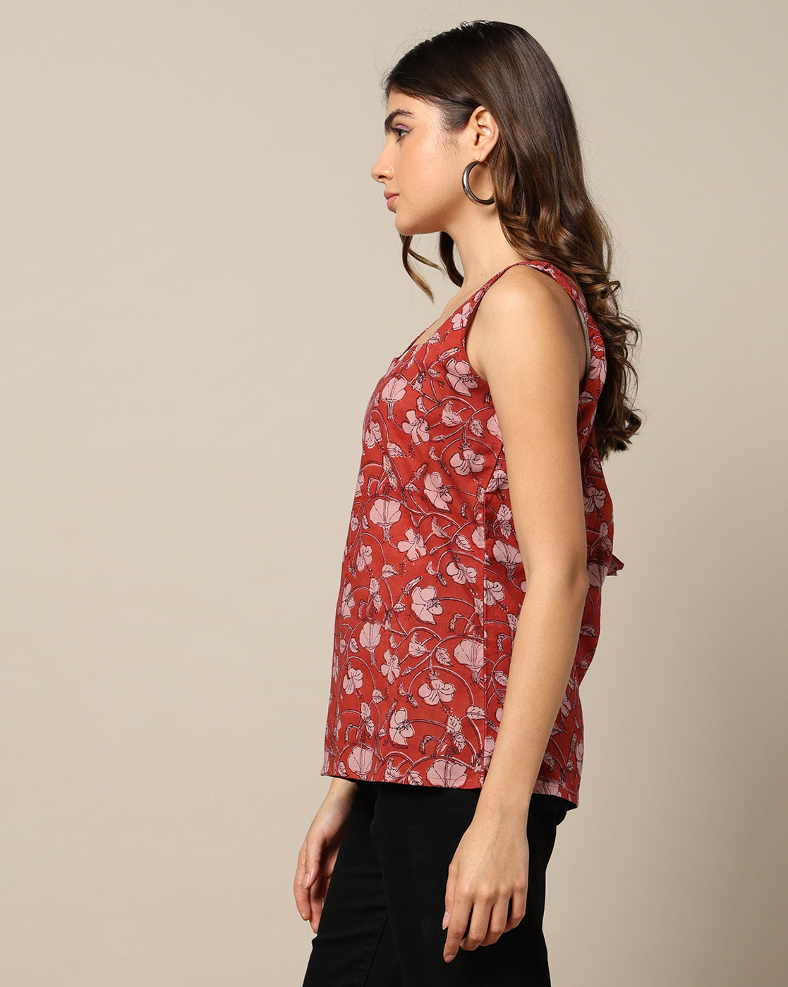Hand Block Printed Cotton Short Kurti