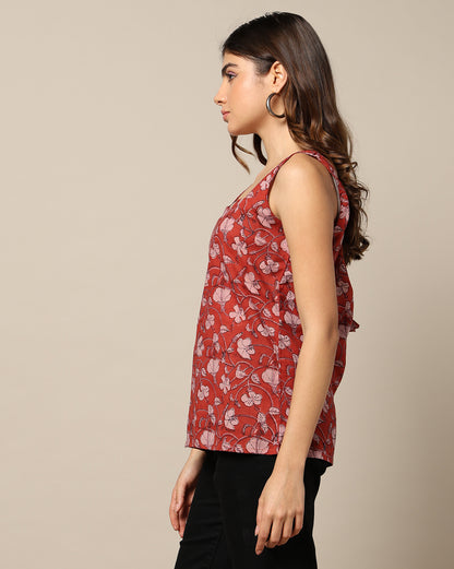 Hand Block Printed Cotton Short Kurti
