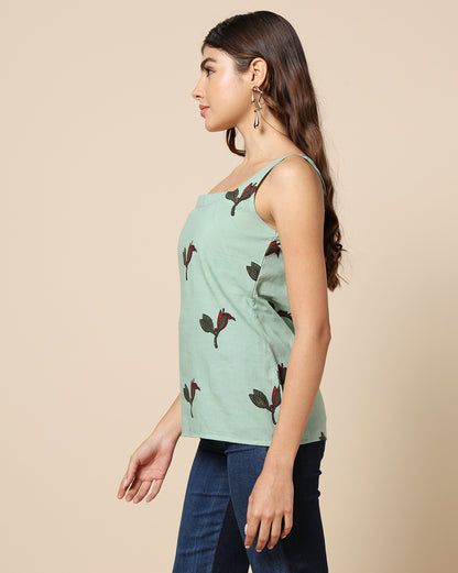 Hand Block Printed Cotton Short Kurti