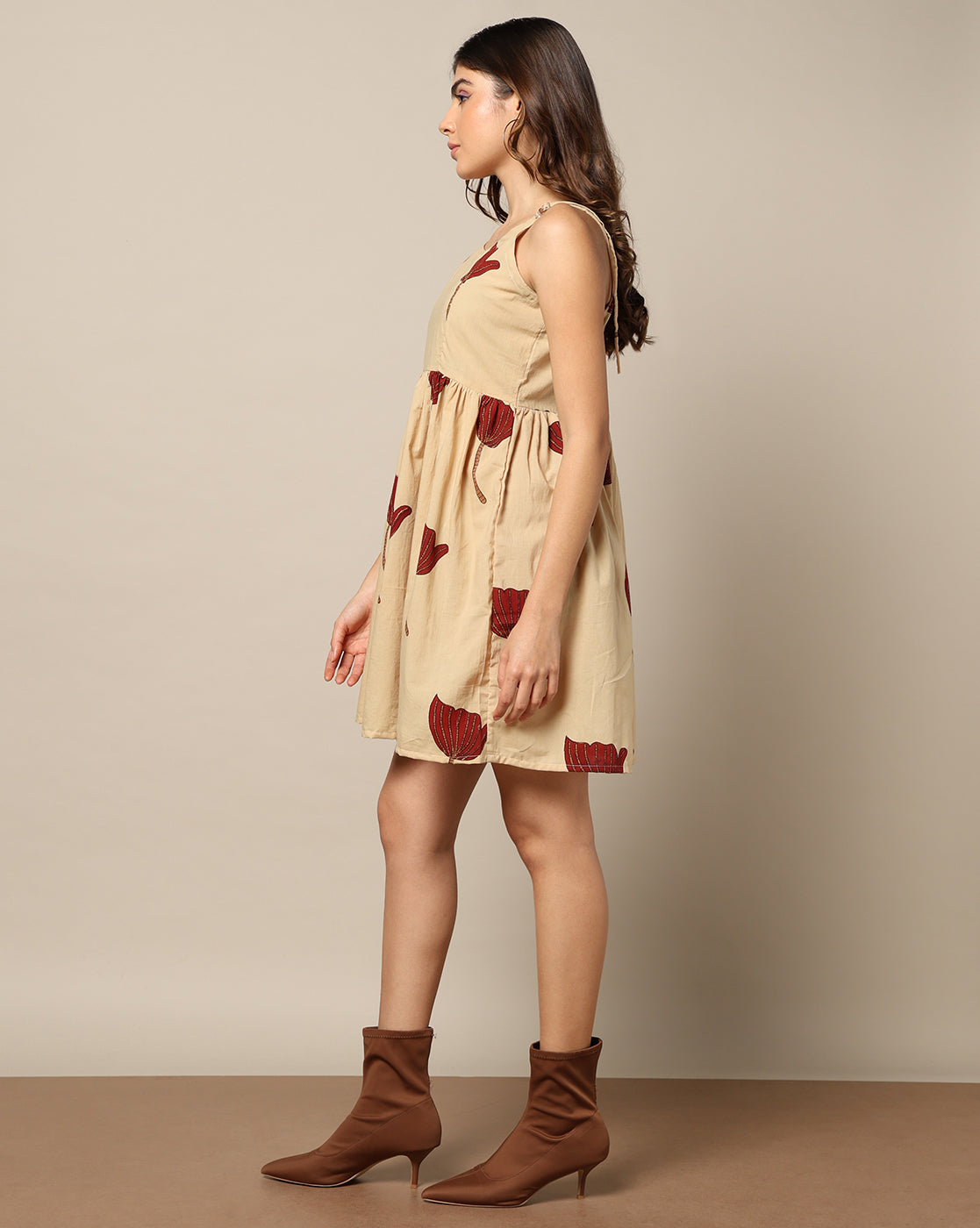 Hand Block Printed Skater Dress