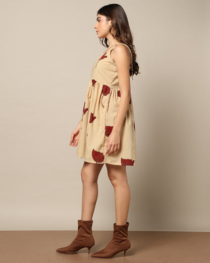 Hand Block Printed Skater Dress
