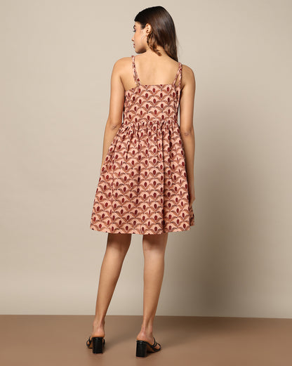 Hand Block Printed Skater Dress