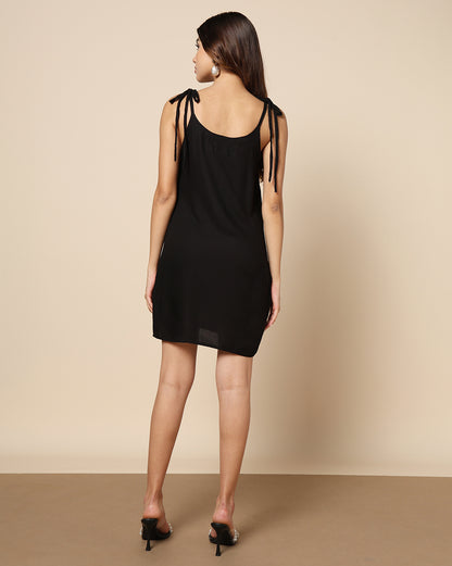 Plain Dyed Short Dress (Skater or Spaghetti)