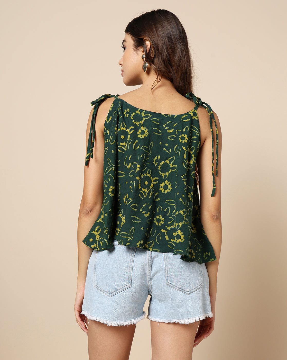 Indigo Nashpal Dyed Dabu Hand Block Printed Top