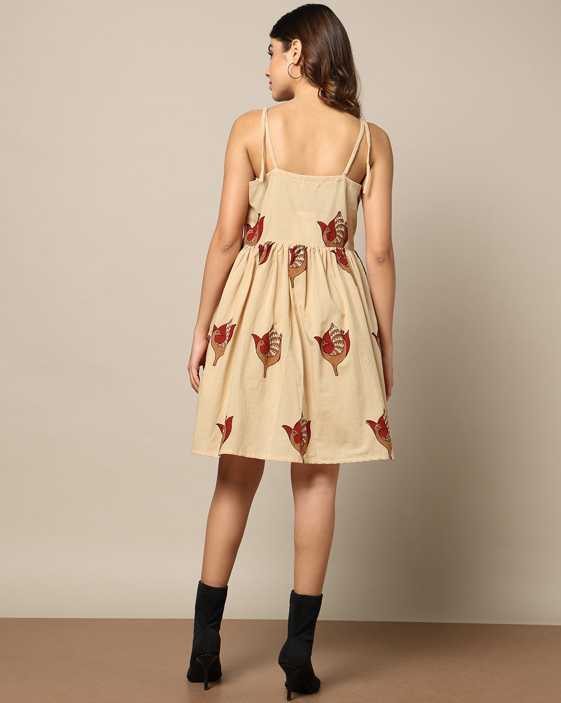 Hand Block Print Spaghetti Dress