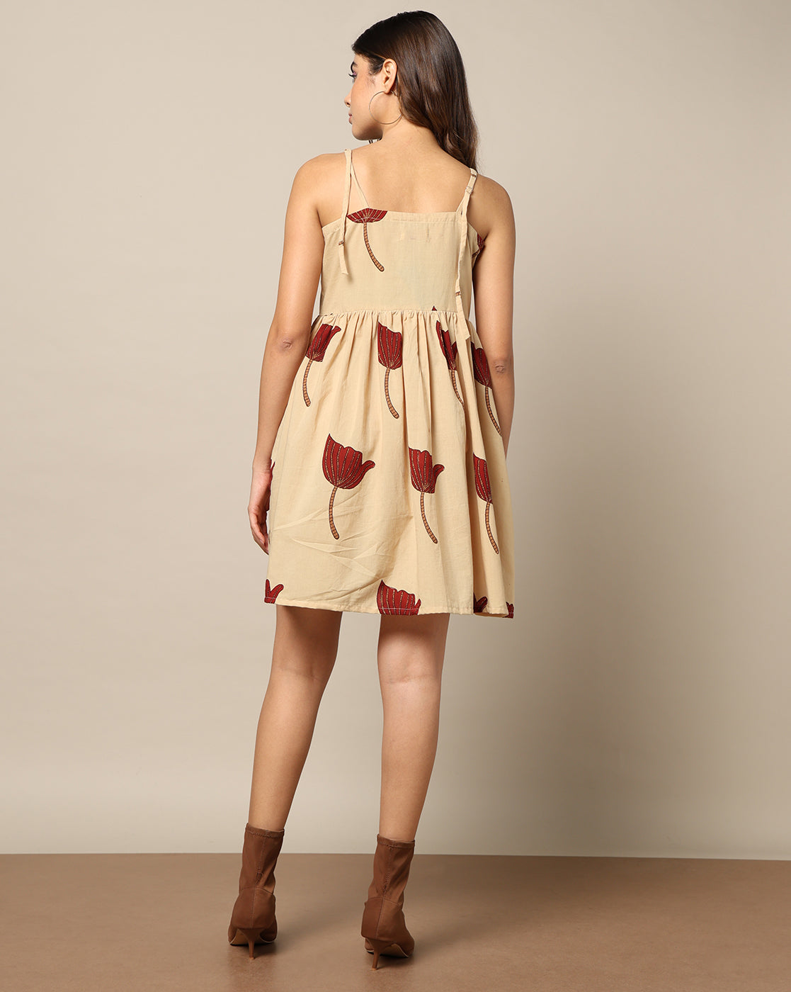 Hand Block Printed Skater Dress
