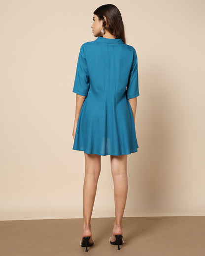 Turquoise Short Dress