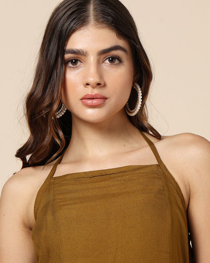 Plain Dyed Short Dress (Skater or Spaghetti)