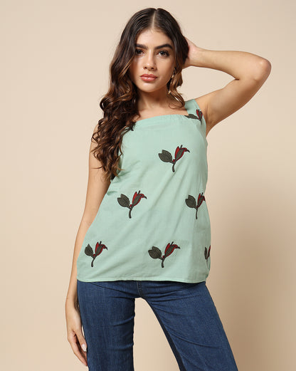 Hand Block Printed Cotton Short Kurti