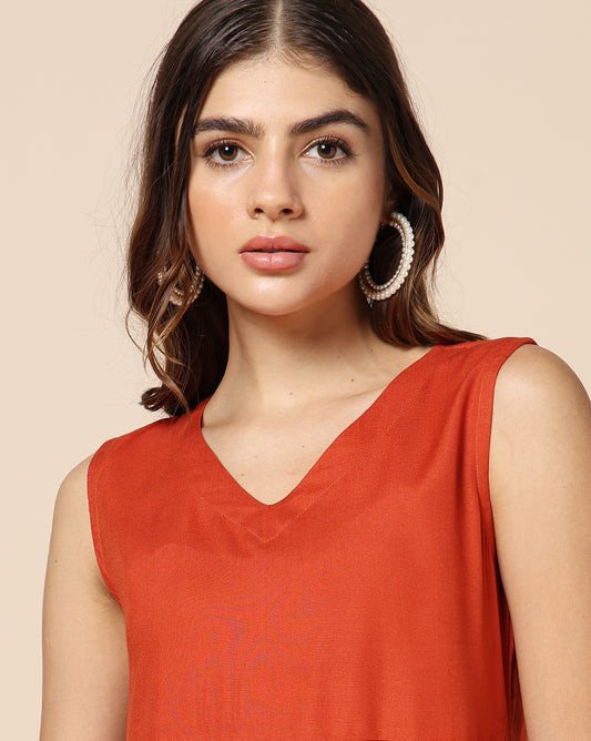 Plain Dyed Short Dress