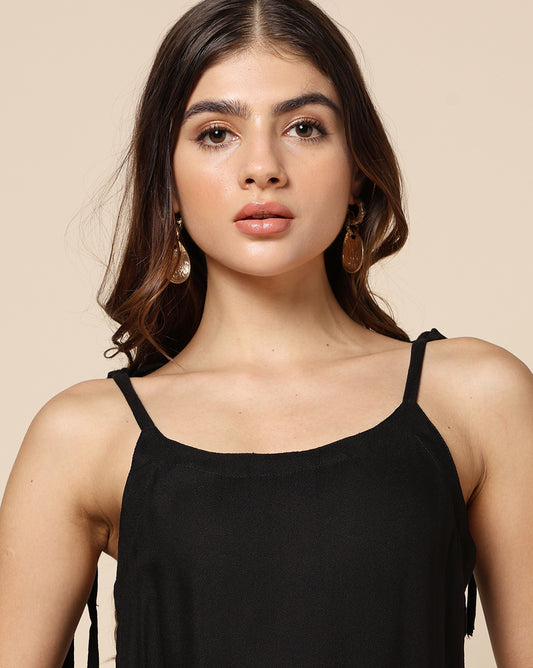 Plain Dyed Short Dress (Skater or Spaghetti)