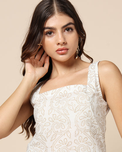 Hand Block Printed Short Kurti Top