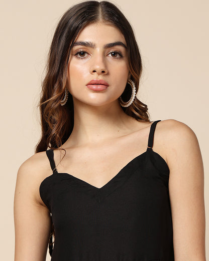 Plain Dyed Short Dress (Skater or Spaghetti)