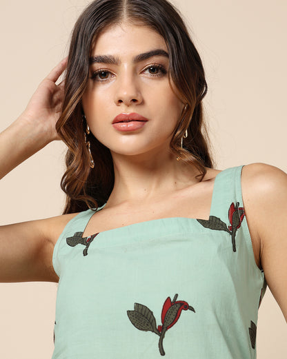 Hand Block Printed Cotton Short Kurti