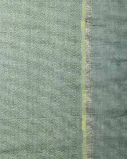 Natural Indigo Dyed Dabu Hand Block Printed Kota Doriya Saree