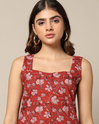 Hand Block Printed Cotton Short Kurti