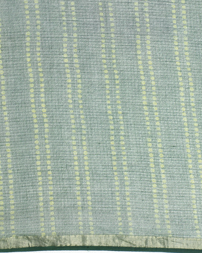 Natural Indigo Dyed Dabu Hand Block Printed Kota Doriya Saree
