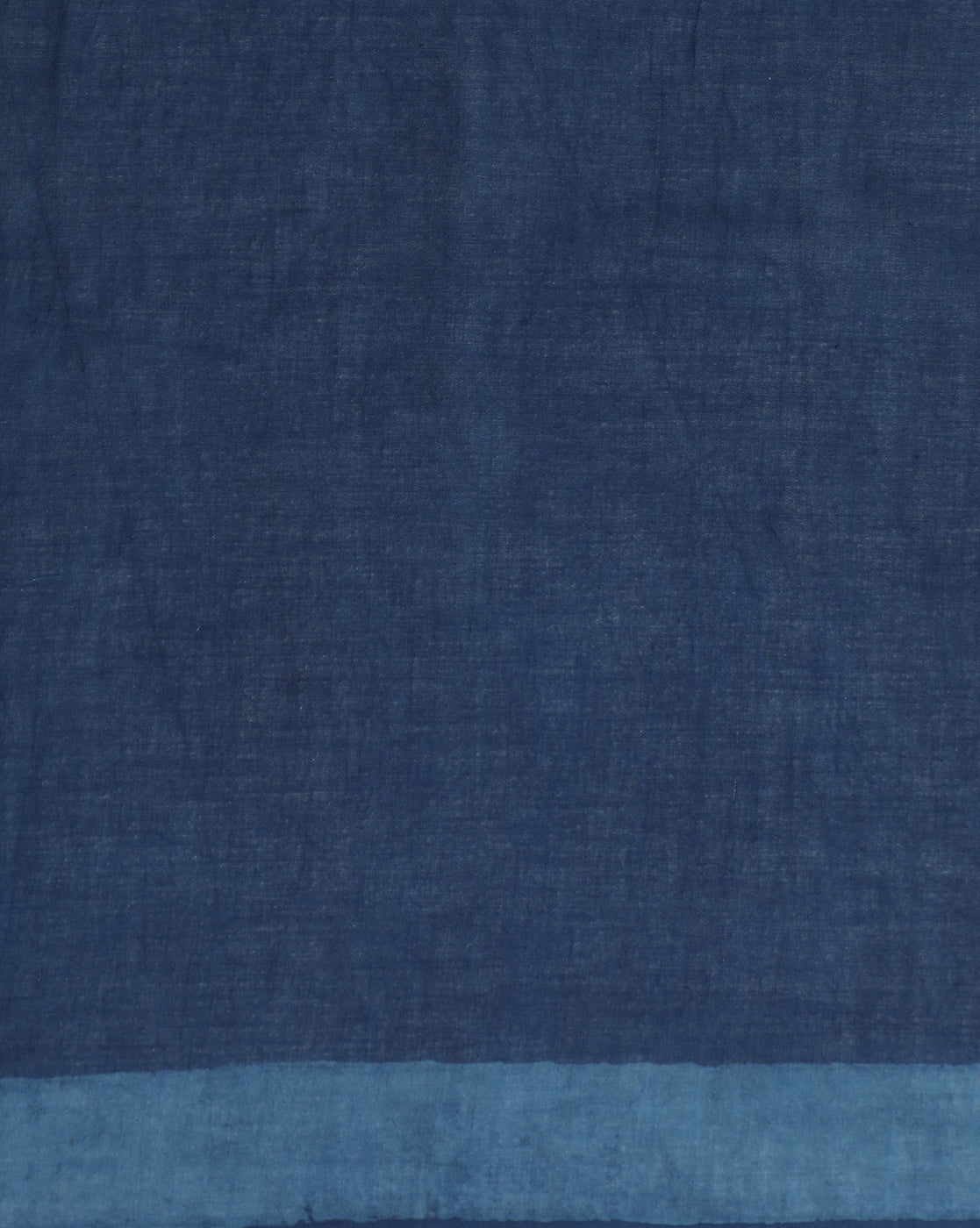 Natural Indigo Dyed Dabu Hand Block Printed Cotton Saree