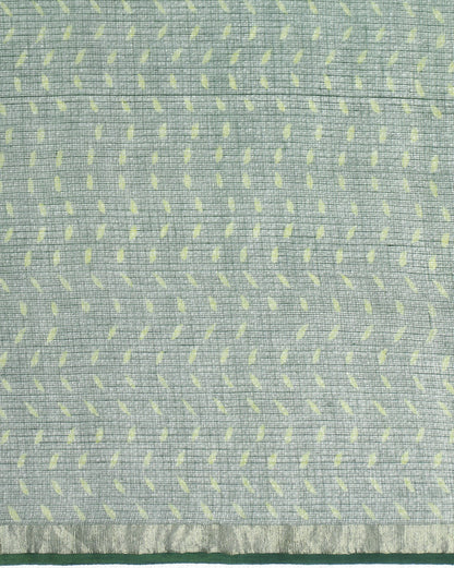 Natural Indigo Dyed Dabu Hand Block Printed Kota Doriya Saree