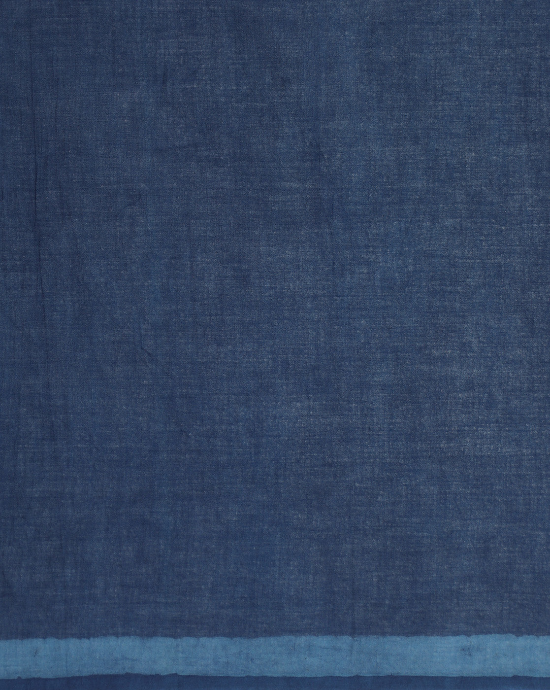 Natural Indigo Dyed Dabu Hand Block Printed Cotton Saree