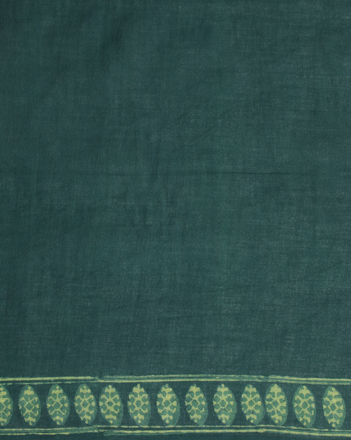 Natural Indigo Dyed Dabu Hand Block Printed Cotton Saree