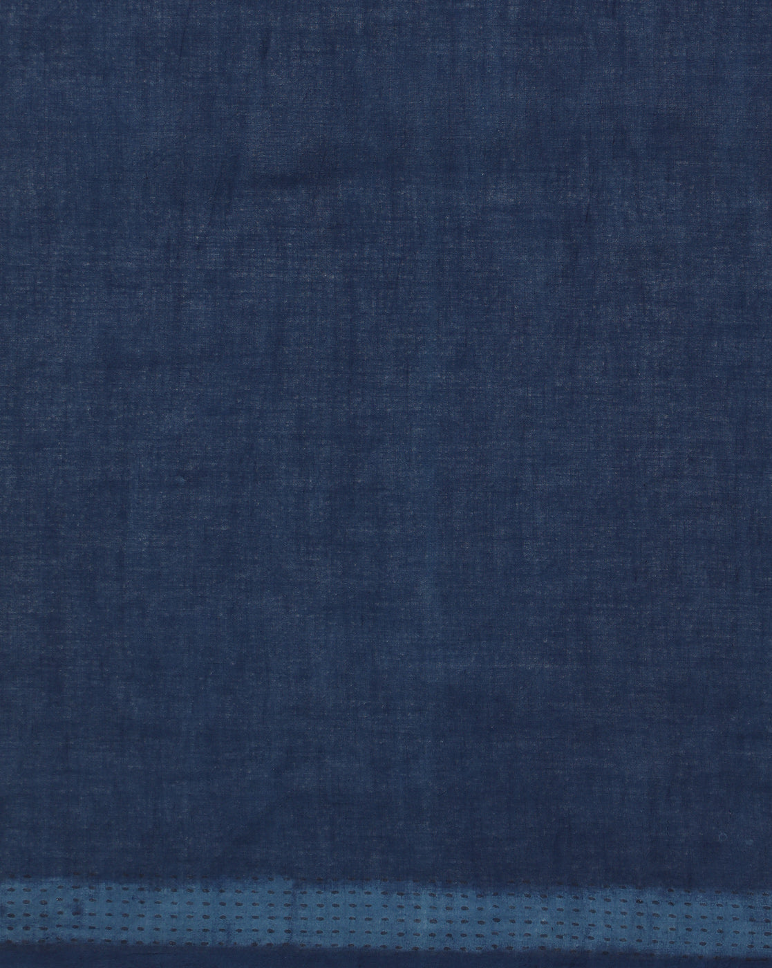 Natural Indigo Dyed Dabu Hand Block Printed Cotton Saree