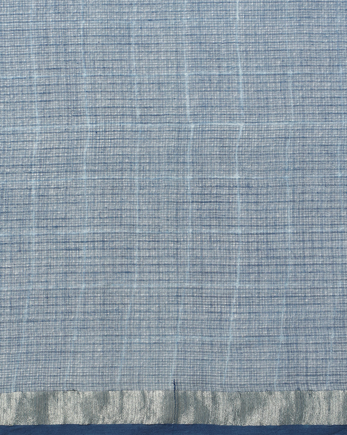Natural Indigo Dyed Dabu Hand Block Printed Kota Doriya Saree
