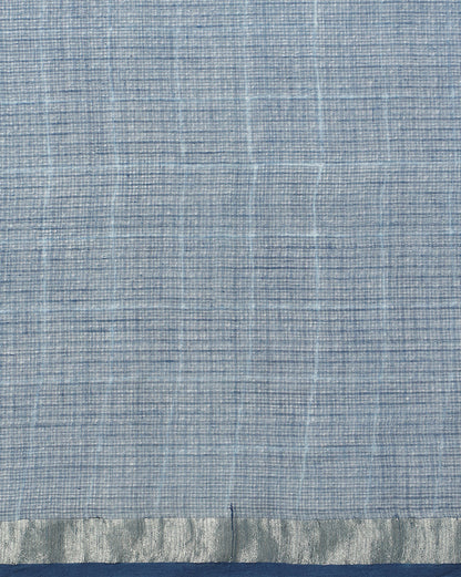 Natural Indigo Dyed Dabu Hand Block Printed Kota Doriya Saree