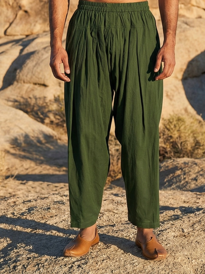 Dhurandhar Inspired Green Pathani Kurta Set
