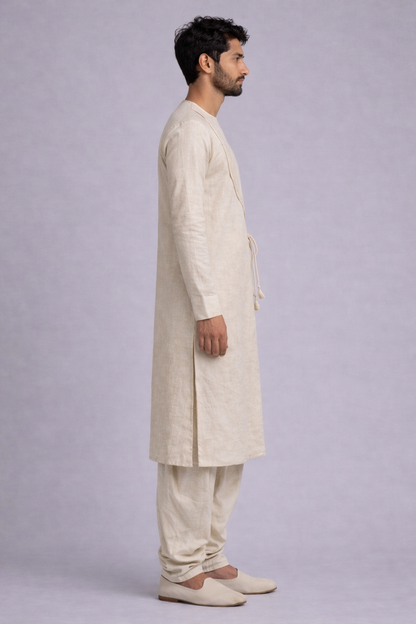 Maratha Inspired Cotton Long Kurta Set