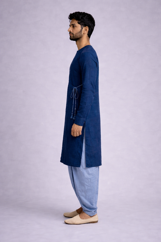 Maratha Inspired Cotton Long Kurta Set
