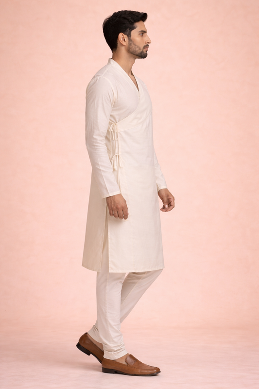 Maratha Inspired Cotton Long Kurta Set