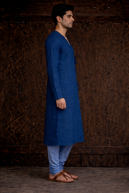 Maratha Inspired Cotton Long Kurta Set