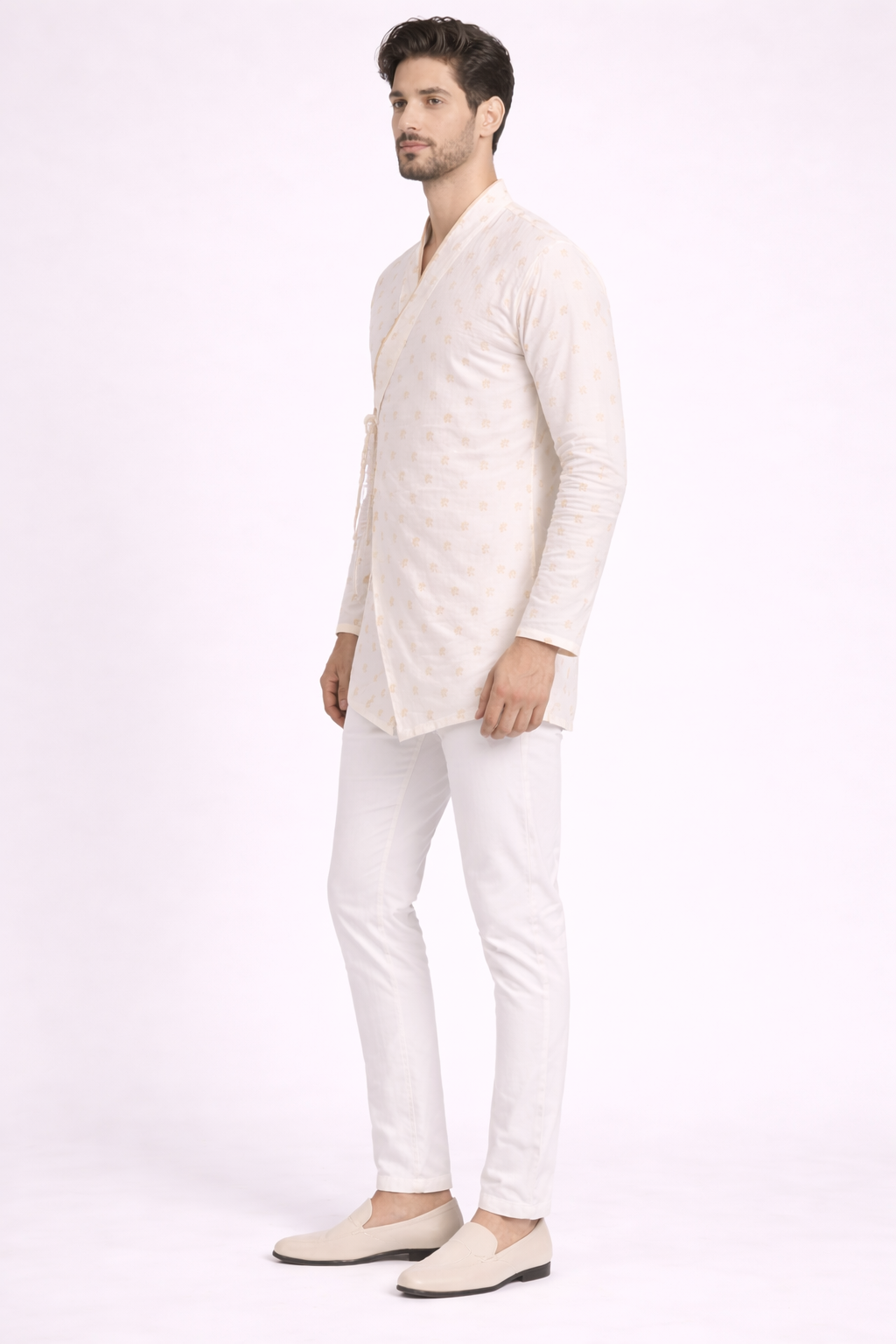 Maratha Inspired Cotton Short Kurta Set