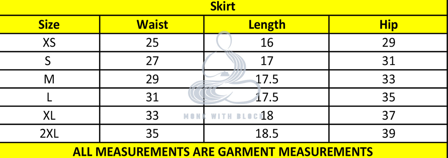 Black Skirt with Side Zipper and Elastci